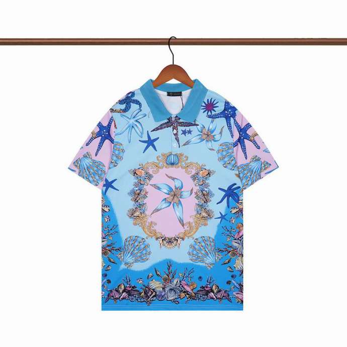 Picture of Versace Polo Shirt Short _SKUVersaceM-XXLddt06120985